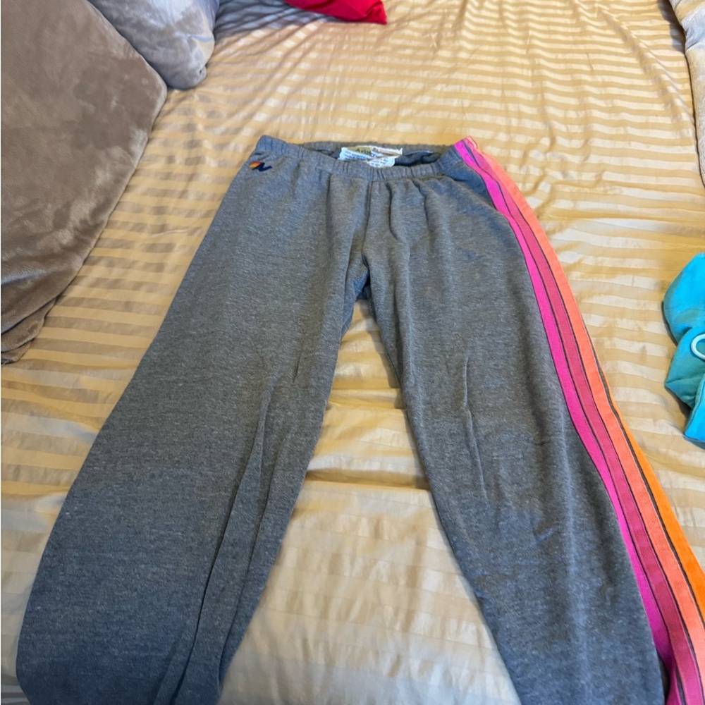 Aviator Nation 5 stripe sweatpants. Size XL.
